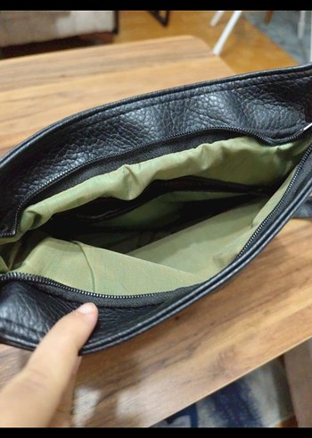 Tokalı Siyah Deri Rock Punk Çanta - Görsel 2