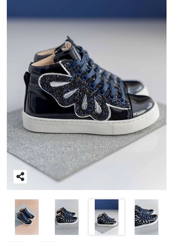 Bebbini marka lacivert rugan bot 33 numara - Görsel 3