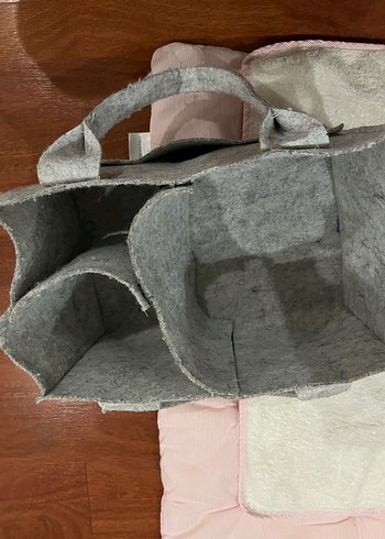 English home alt açma minderi ve düzenleyici keçe çanta - Görsel 2