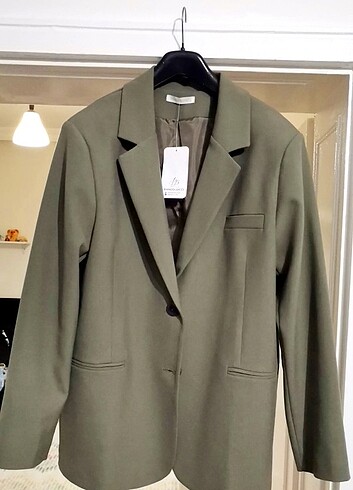 m Beden haki Renk Bianco Lucci Kadın Blazer Ceket