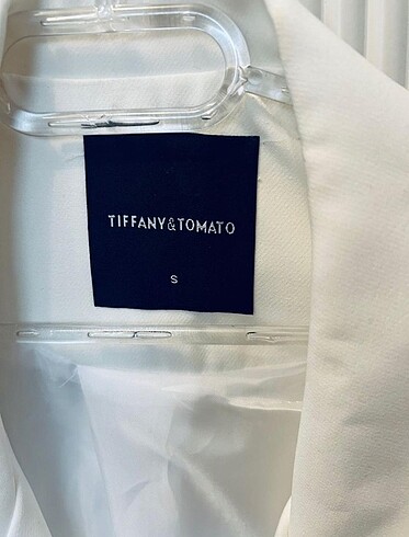 Tiffany Tomato Beyaz Blazer Ceket????