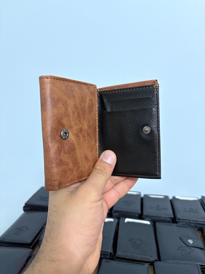 Kahverengi Erkek Minimalist Cüzdan - Görsel 2