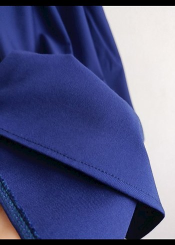 Kadın Lacivert Uzun Salaş Etek - Görsel 3