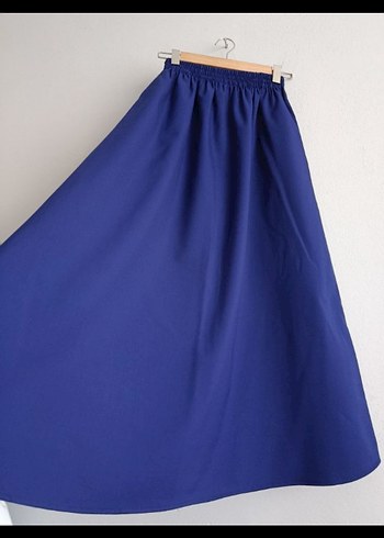 Kadın Lacivert Uzun Salaş Etek - Görsel 2