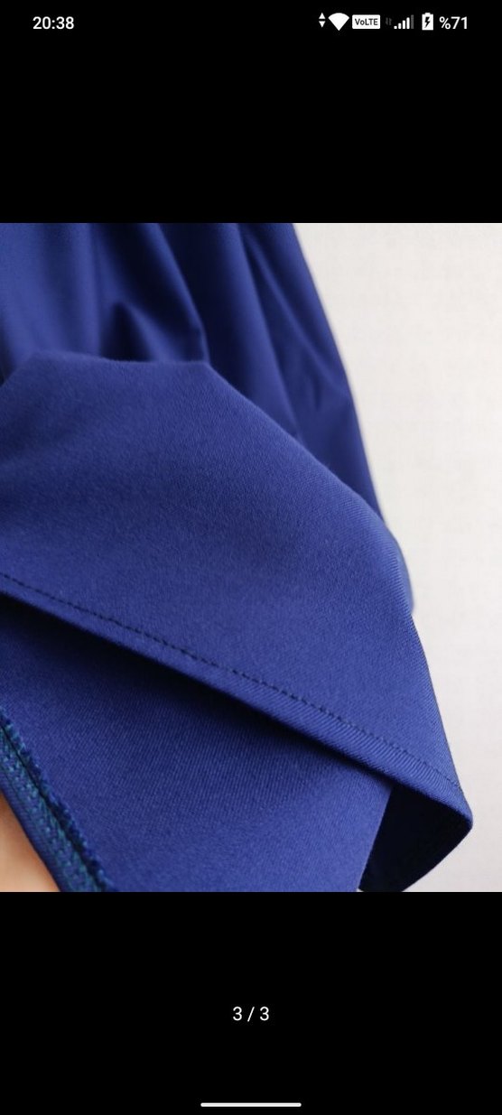 Kadın Lacivert Uzun Salaş Etek - Görsel 3