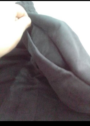 Siyah süet görünümlü etek - Görsel 5