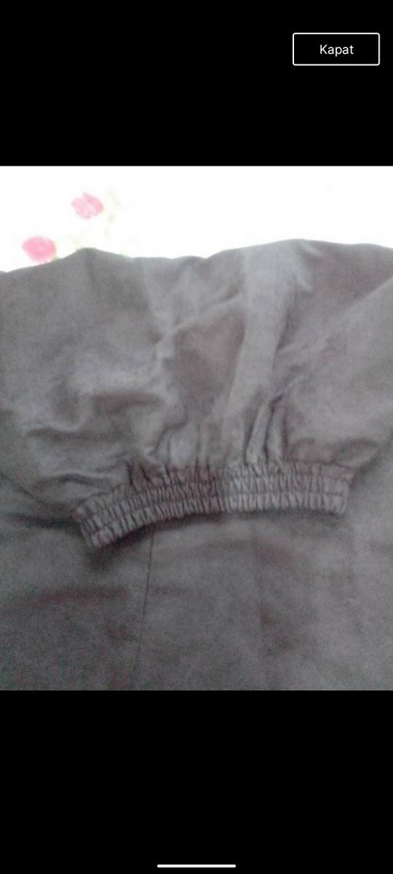 Siyah süet görünümlü etek - Görsel 4