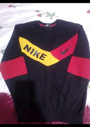 Nike Siyah Renkli Baskılı Erkek Sweatshirt - Görsel 5