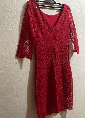 Abiyelik Kırmızı Elbise 