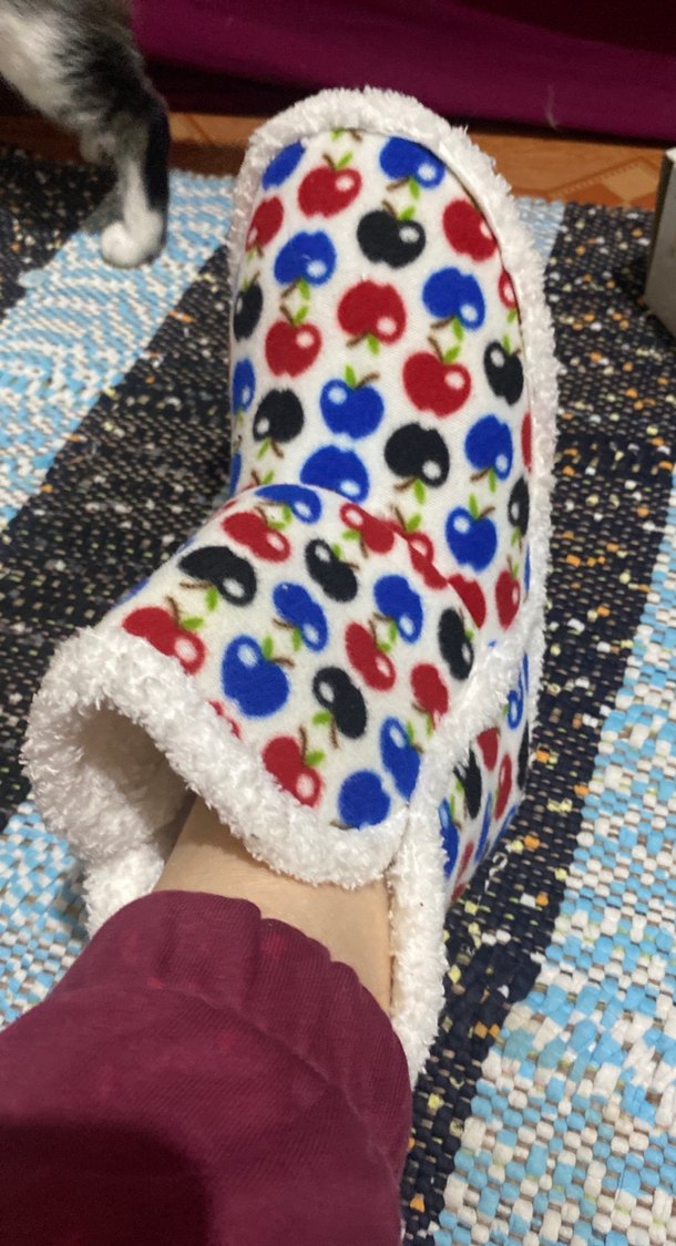 Renkli Nakışlı Kız Çocuk Sıcak Terlik - Görsel 3