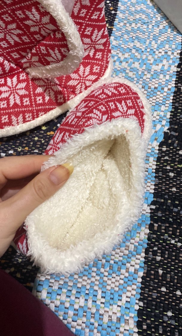 Kızlar için Nakışlı Renkli Örgü Ev Terliği - Görsel 2