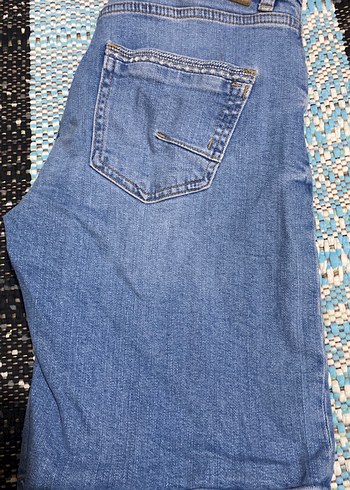 Kadın Mavi Mini Kot Şort - Görsel 6