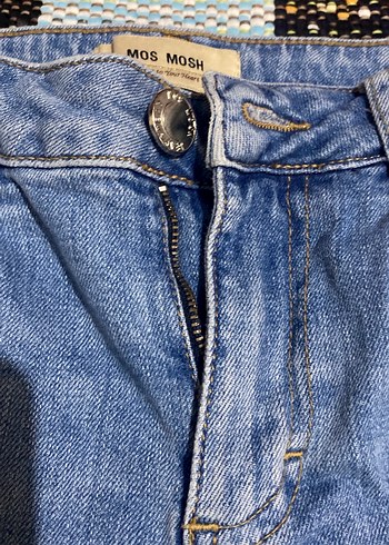 Kadın Mavi Mini Kot Şort - Görsel 2