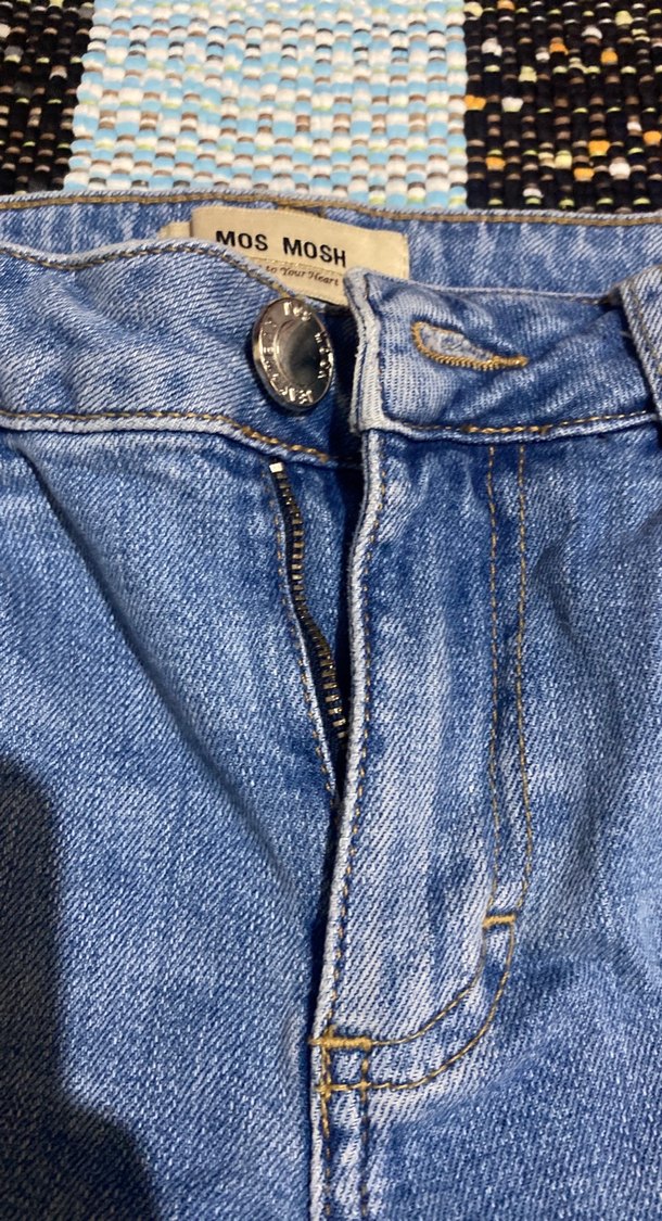 Kadın Mavi Mini Kot Şort - Görsel 2