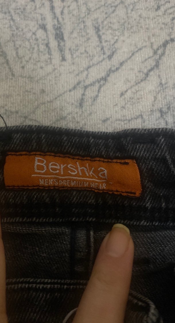 Düğmeli Siyah Erkek Kot Pantolon - Görsel 2