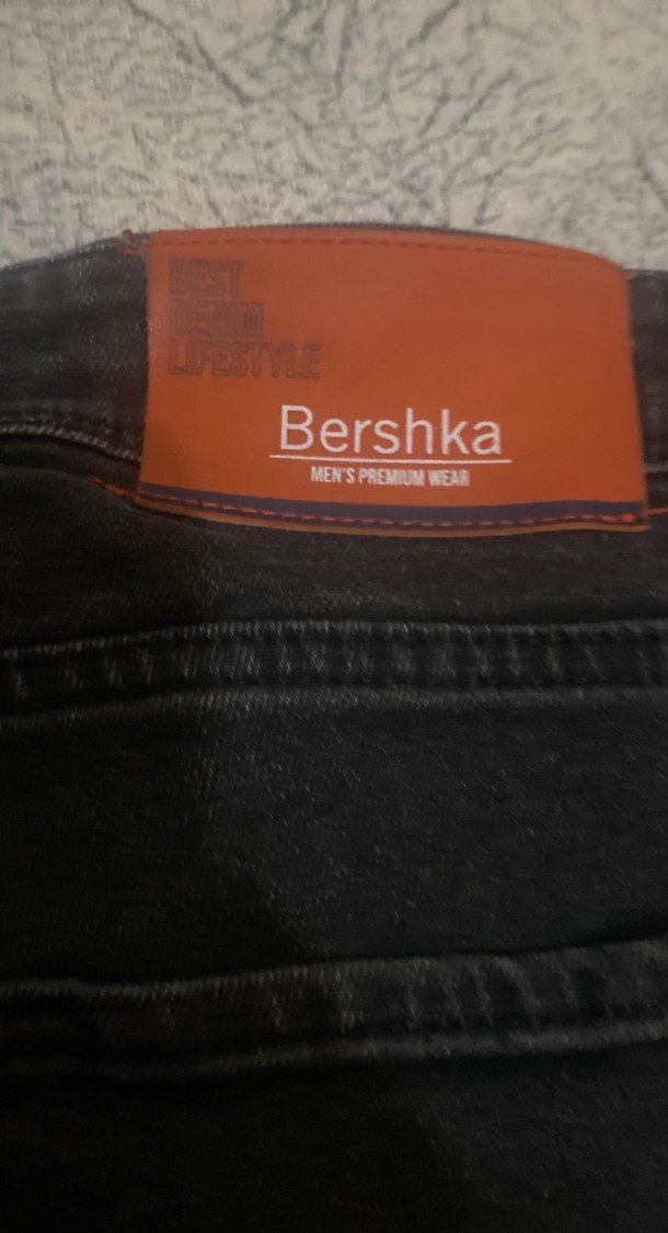 Düğmeli Siyah Erkek Kot Pantolon - Görsel 4