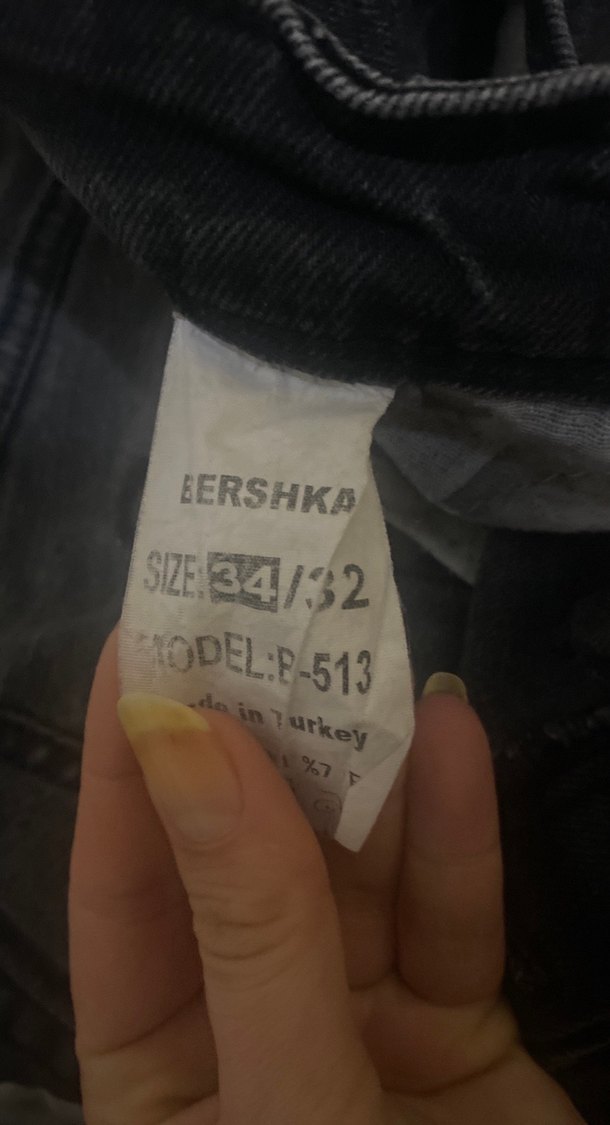 Düğmeli Siyah Erkek Kot Pantolon - Görsel 3