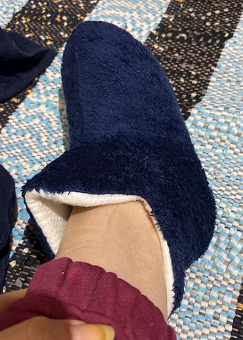 Erkek Çocuk Lacivert Sıcak Ev Terliği - Görsel 3