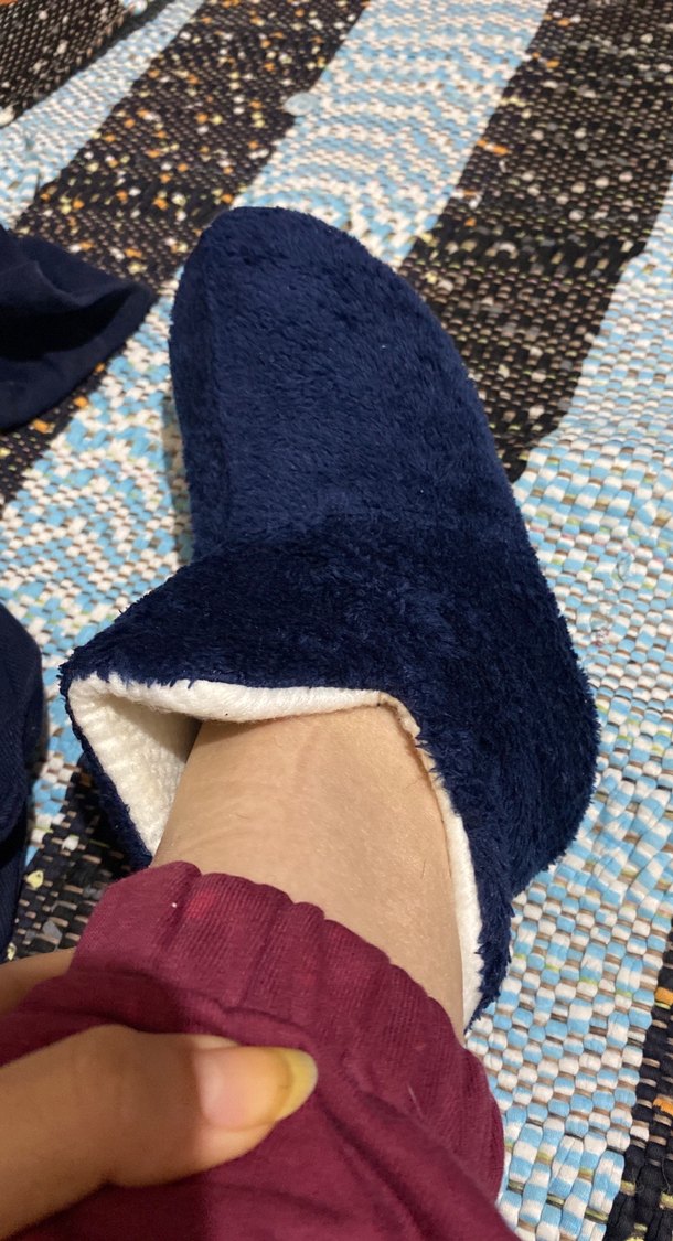 Erkek Çocuk Lacivert Sıcak Ev Terliği - Görsel 3