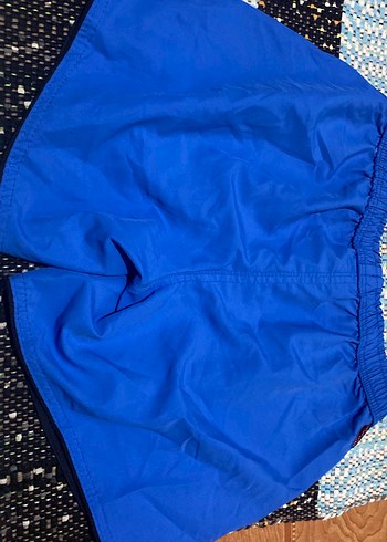Erkek Mavi Mini Rahat Kesim Yüzme Şortu - Görsel 4