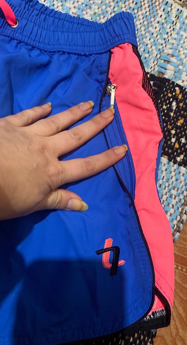 Erkek Mavi Mini Rahat Kesim Yüzme Şortu - Görsel 3