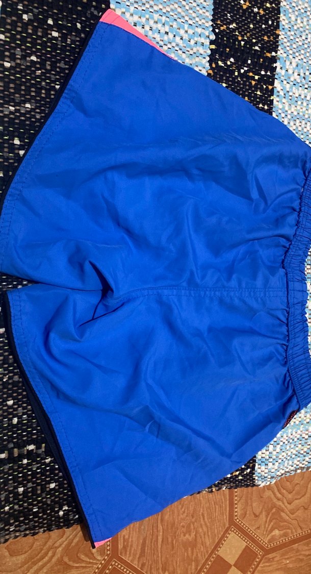 Erkek Mavi Mini Rahat Kesim Yüzme Şortu - Görsel 4