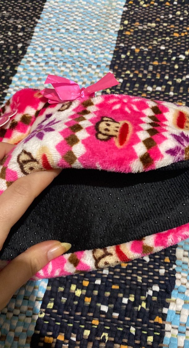 Kızlar için Renkli Kürklü Bohem Terlik - Görsel 2