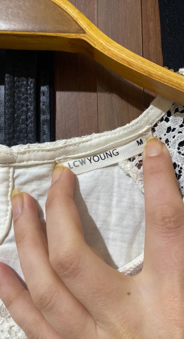 Dantel Detaylı Beyaz Bohem Midi Elbise - Görsel 5