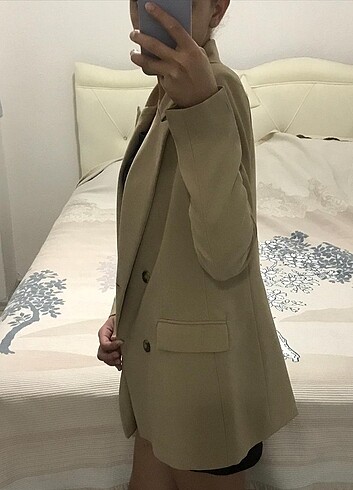 xs Beden Krem Blazer Ceket