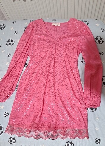 Only pembe mini elbise