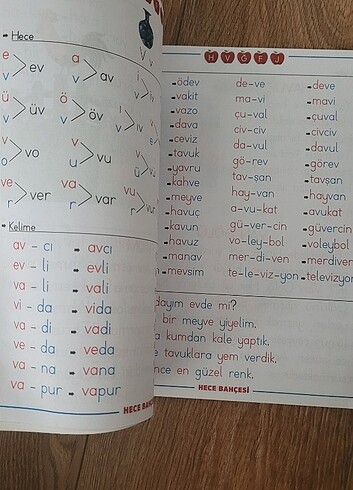 Harf Defteri Hece Bahcesi