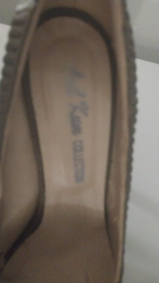 Bej Yılan Desenli Kadın topuklu - Görsel 2