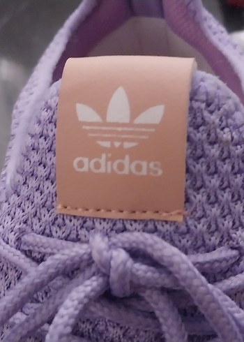 38 Beden Mor Adidas Bağcıklı Spor Ayakkabı