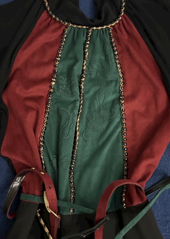 Kemerli, Yüksek Yakalı, uzun elbise - Görsel 2