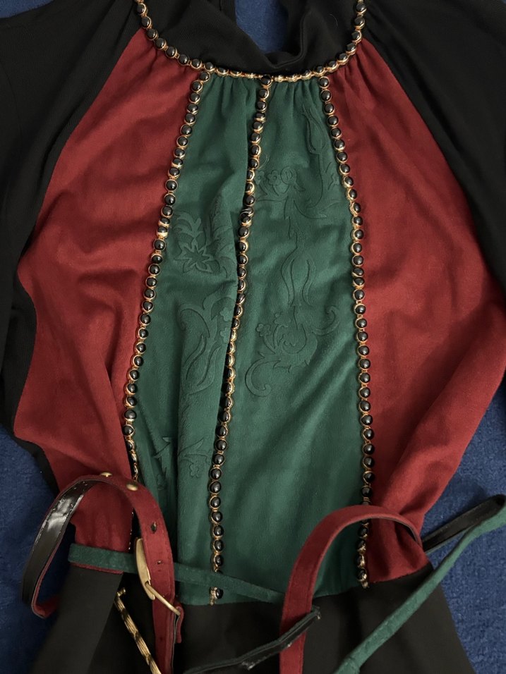 Kemerli, Yüksek Yakalı, uzun elbise - Görsel 2