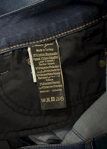 Kadın Lacivert Midi Boy Denim Pantolon - Görsel 4