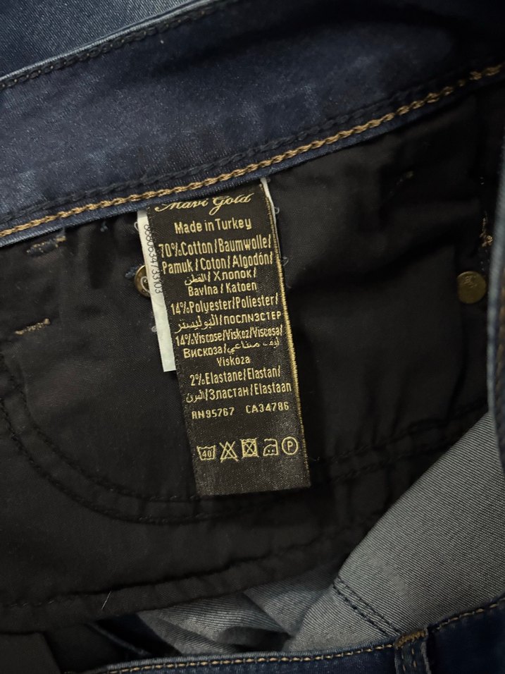 Kadın Lacivert Midi Boy Denim Pantolon - Görsel 4