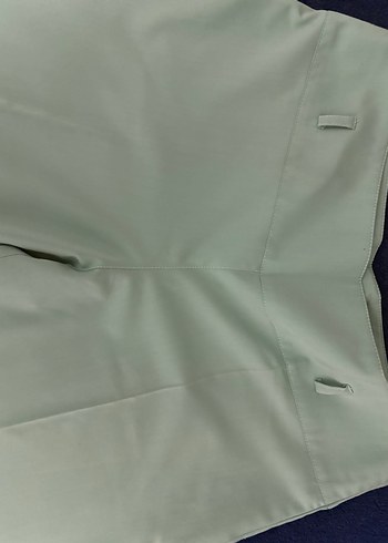 Mint yeşili Kadın Midi Kumaş Pantolon - Görsel 2