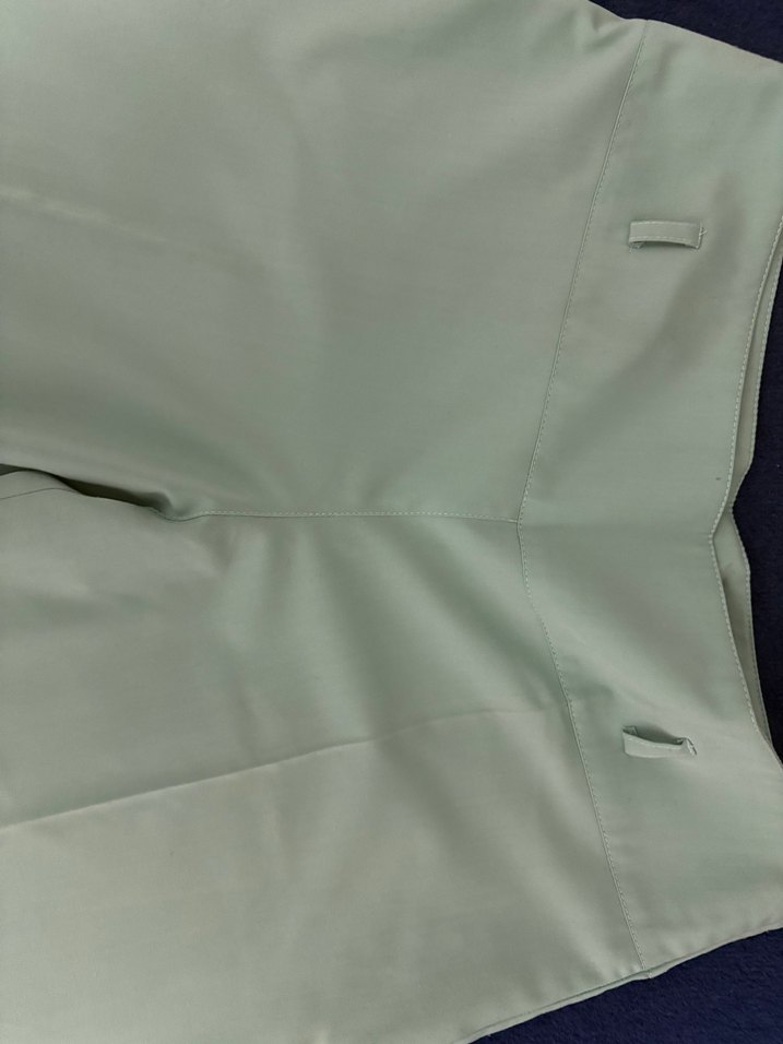 Mint yeşili Kadın Midi Kumaş Pantolon - Görsel 2