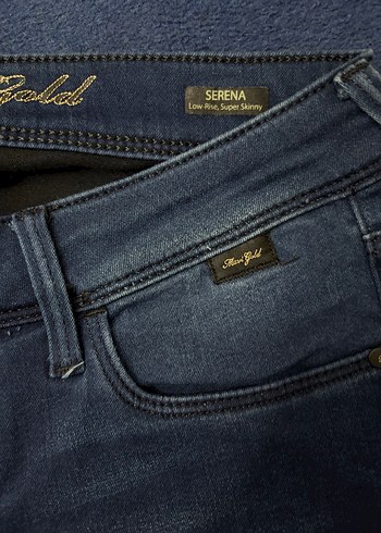 Kadın Lacivert Denim Regular Fit Kot Pantolon - Görsel 3