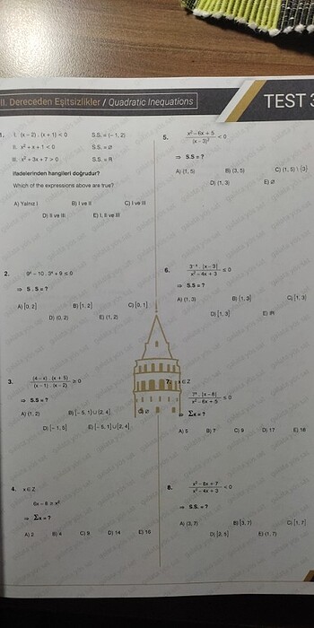  Yös matematik 2 Galata yayınları 