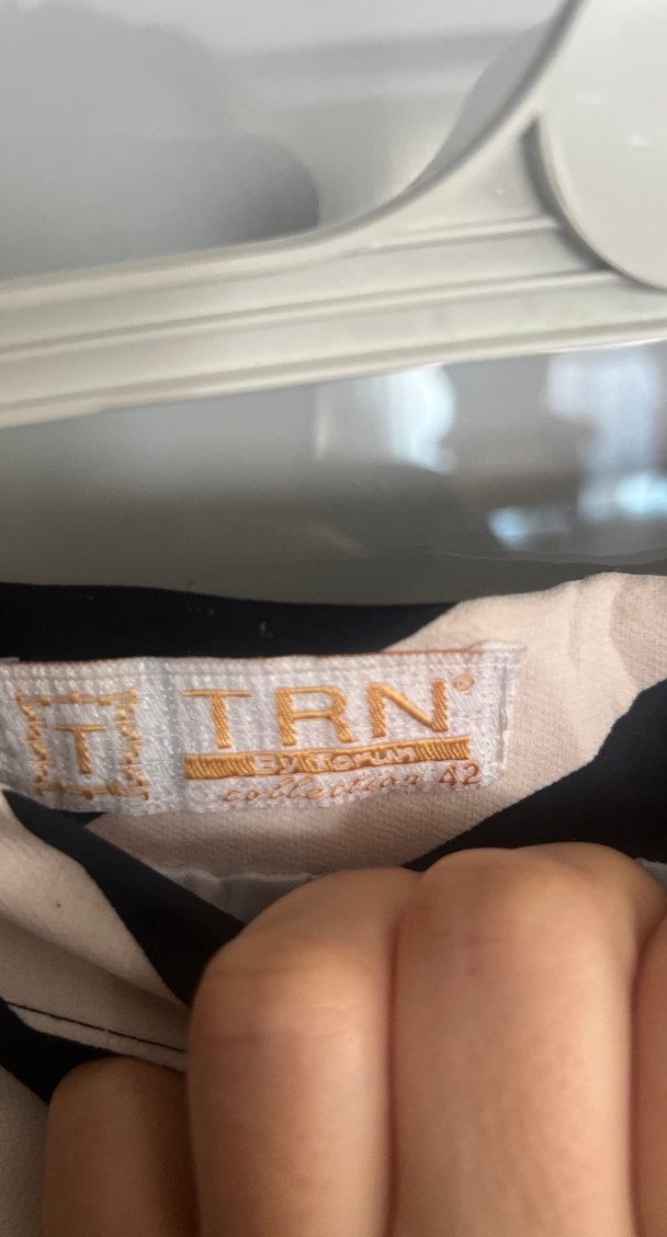 Bej Siyah Zebra Desenli Pilili Hamile Uzun Etek - Görsel 2