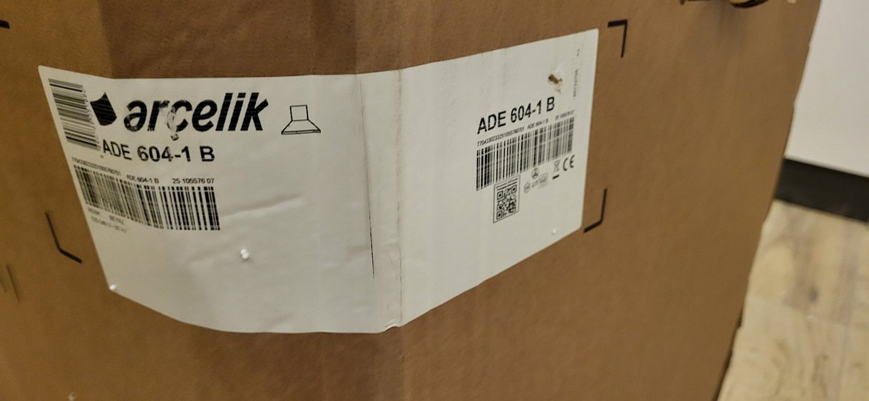 Arçelik Ade 604-1B Duvar Tipi Davlumbaz beyaz - Görsel 2