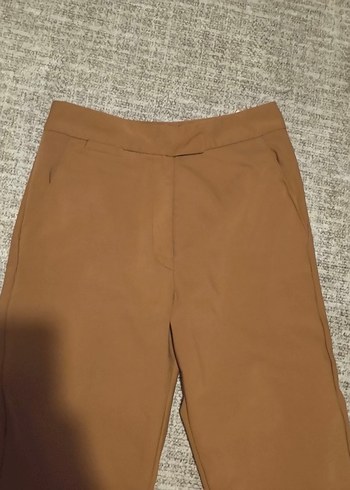 BSL FASHION Bisküvi rengi kadın Kumaş Pantolon