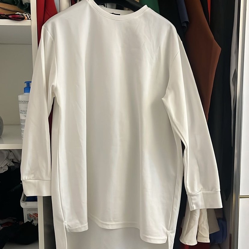 Beyaz Basic Erkek Tişört - Görsel 3