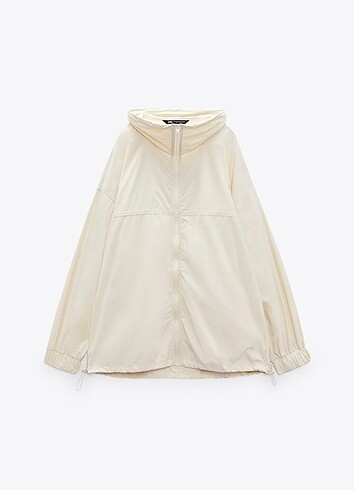Zara Su Geçirmez Oversize Ceket, Yağmurluk