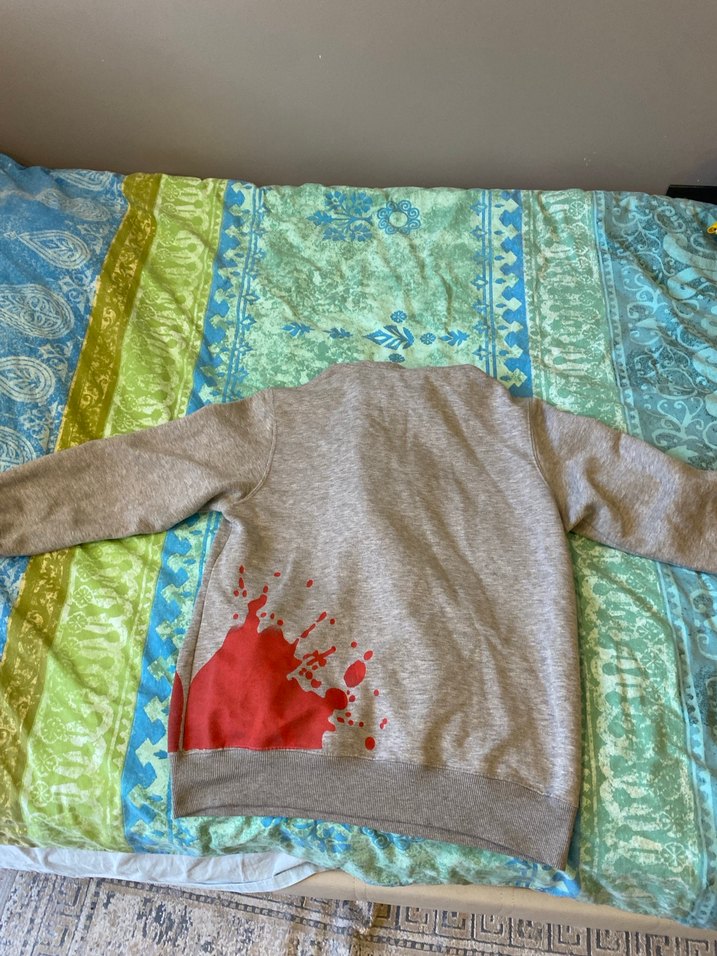 Gri Kapüşonlu Sweatshirt - Görsel 4