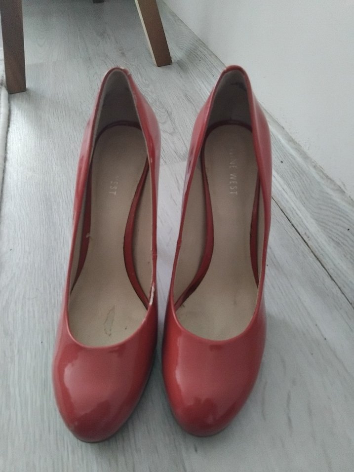 Parlak pembe Stiletto Topuklu Kadın Ayakkabı - Görsel 2