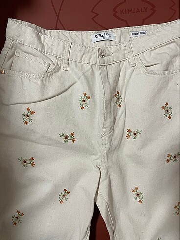 LC Waikiki Çiçek Desenli Kot Pantolon