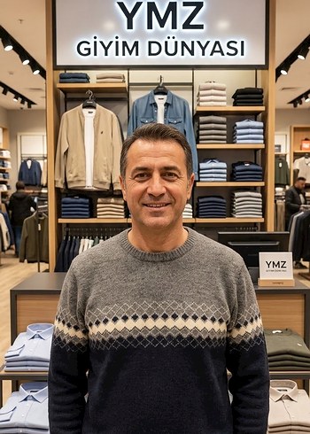 LC Waikiki Siklik Ve Rahatlik Gri Lacivert Desenli Triko Kazak